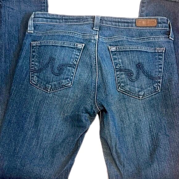 Women’s AG Adriano Goldschmied Jeans Stilt cigarette, low rise dark wash Sz 27R - Picture 3 of 5